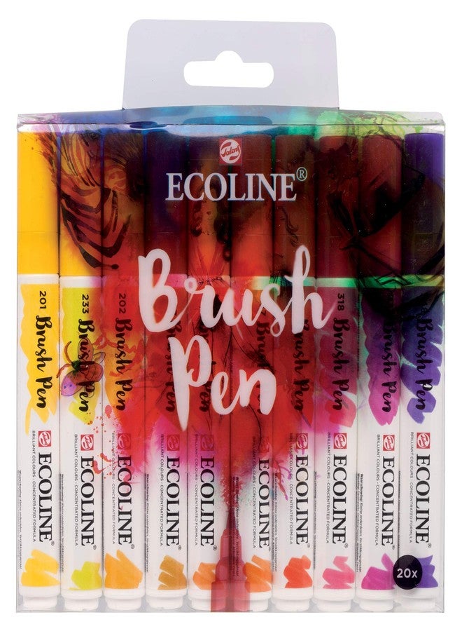 ECOLINE Royal Talens Ecoline Brush Pen Set of 20 Assorted Colors - Image 1